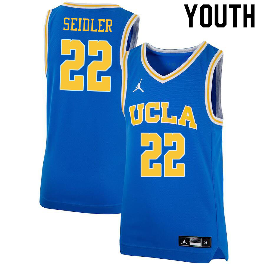 Jordan Brand Youth #22 Jack Seidler UCLA Bruins College Basketball Jerseys Sale-Blue - Click Image to Close